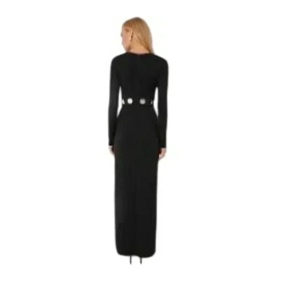 Staud Asher Long Sleeve Maxi Dress Black Size Small - Picture 4 of 9